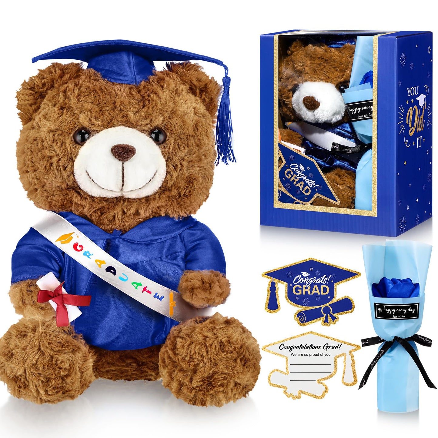 Class of 2026 Graduation PhD Bear Gift Set For Daughter Son Friend Grad Keepsake