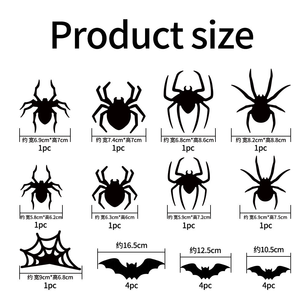 3D Bat Light LED Halloween Decoration, Flexible Wall Sticker, Easy to Install, Suitable for Home, Parties, Holidays and Other Indoor Decorations