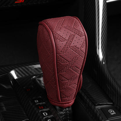🚗 Sport Grip Leather Gear Shift Knob Cover 🔥