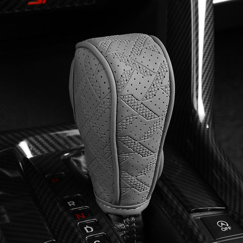 🚗 Sport Grip Leather Gear Shift Knob Cover 🔥