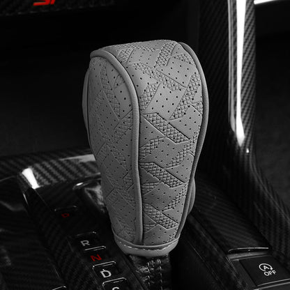 🚗 Sport Grip Leather Gear Shift Knob Cover 🔥