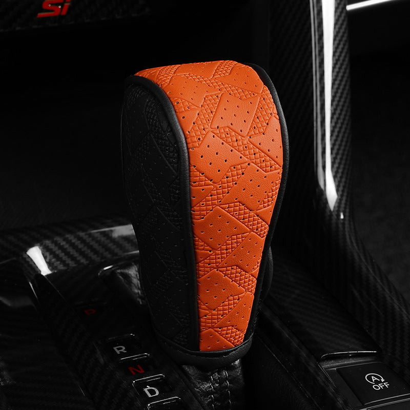 🚗 Sport Grip Leather Gear Shift Knob Cover 🔥