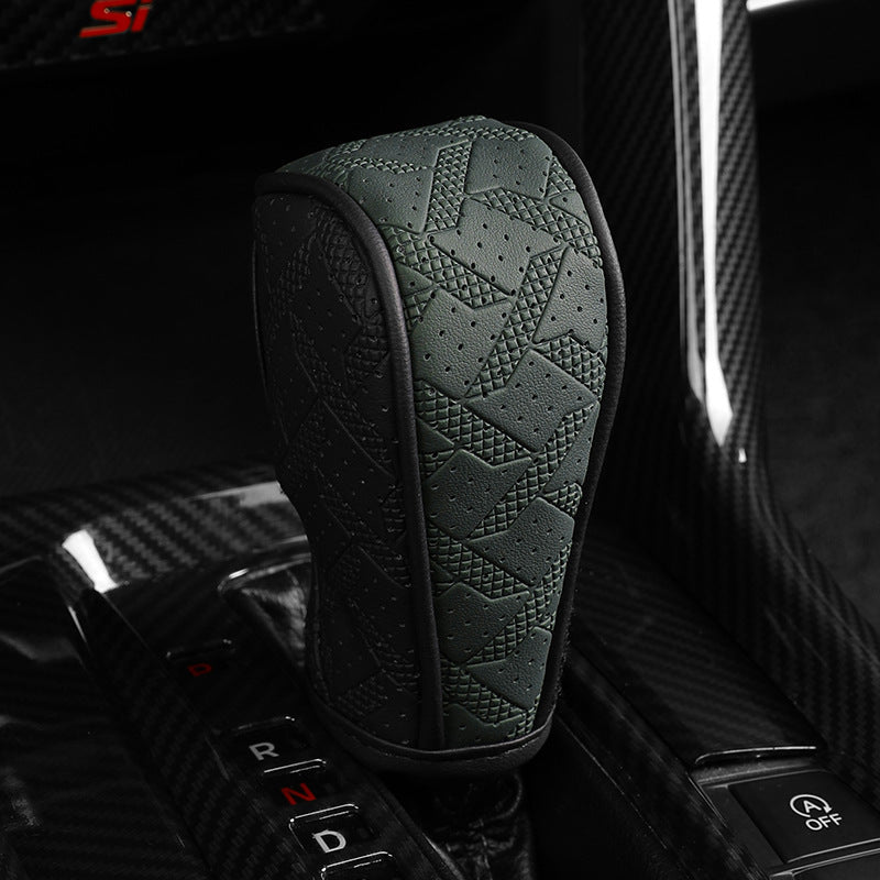 🚗 Sport Grip Leather Gear Shift Knob Cover 🔥