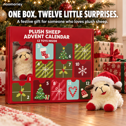 🎄🐑 Plush Sheep Advent Calendar – 12 Days of Christmas Surprises 🎁