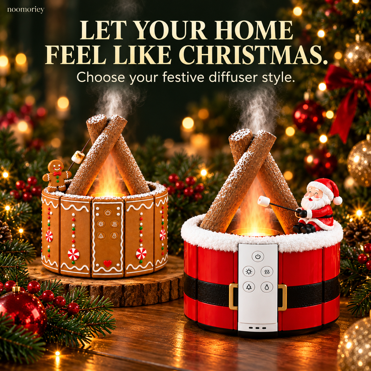 🎄 Christmas Campfire Diffuser – A Little Glow, A Lot of Holiday Magic ✨