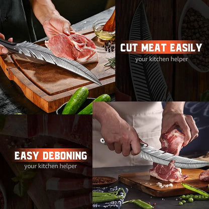 🔪Last Day 60% OFF🎁Viking Feather Knife with Sheath