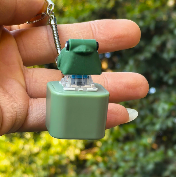 Light Up Animal Keychain Toy - Rechargeable LED Color Changing Sound Button