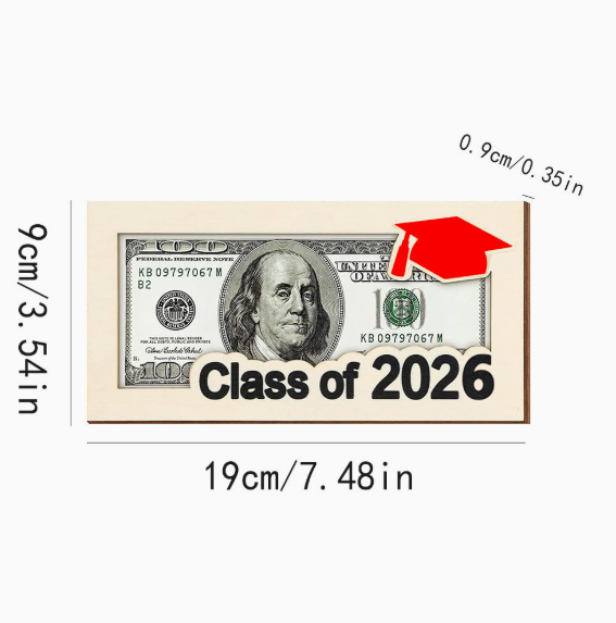 Funny Graduation 2026 Money Holder – Unique Cash Gift Box for the Class of 2026