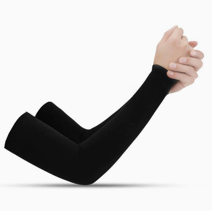 2 Pairs UV Protection Cooling Arm Sleeves for Men & Women UPF 50 Cooling Sports Sleeve Compression Sun Sleeves