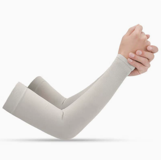 2 Pairs UV Protection Cooling Arm Sleeves for Men & Women UPF 50 Cooling Sports Sleeve Compression Sun Sleeves