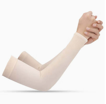 2 Pairs UV Protection Cooling Arm Sleeves for Men & Women UPF 50 Cooling Sports Sleeve Compression Sun Sleeves