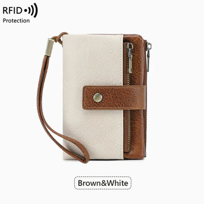 Women's long wallet, stylish clutch, elegant solid color RFID blocking leather wallet👛