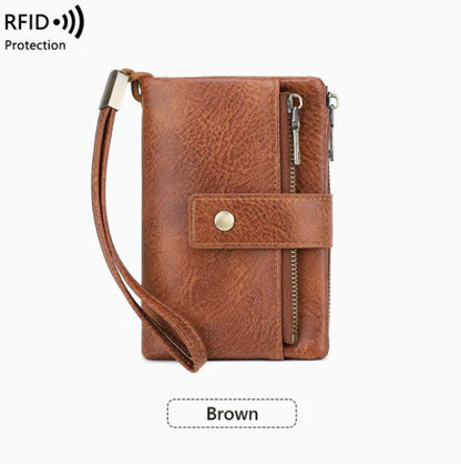 Women's long wallet, stylish clutch, elegant solid color RFID blocking leather wallet👛