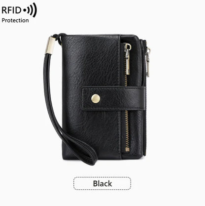 Women's long wallet, stylish clutch, elegant solid color RFID blocking leather wallet👛