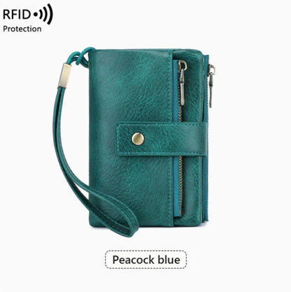 Women's long wallet, stylish clutch, elegant solid color RFID blocking leather wallet👛