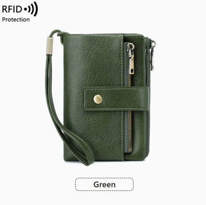 Women's long wallet, stylish clutch, elegant solid color RFID blocking leather wallet👛