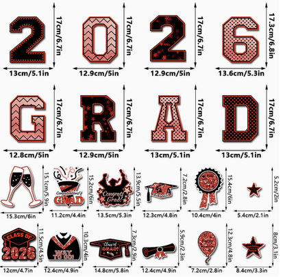 20 Pcs Graduation Magnets 2026 Cruise Door Car Magnets  Congrats Grad Cap Magnetic Decorations for Refrigerator Garage Cruise Door Party Stickers