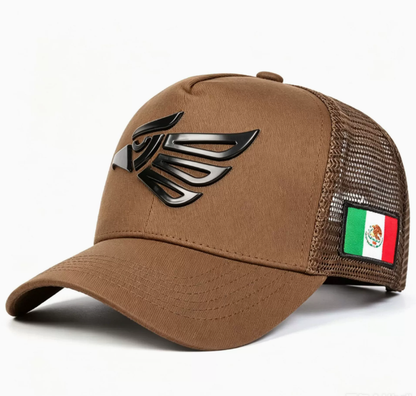 Unisex Mexican Eagle Label Baseball Net Caps