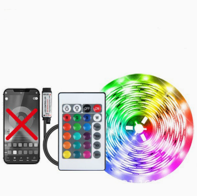 Smart RGB LED Strip Lights – Music Sync, App & Remote Control, Ultra-Long Customizable Mood Lighting
