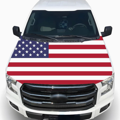 🚗Patriotic American Flag Car Hood Cover