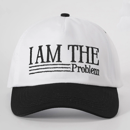 I Am The Problem Trucker Hat – Funny Mesh Snapback Cap for Men & Women
