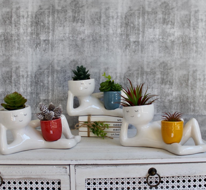 🌵Handmade Lady Plant Pot