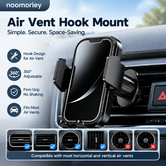 🔥 50% OFF Hands-Free Adjustable Car Phone Holder