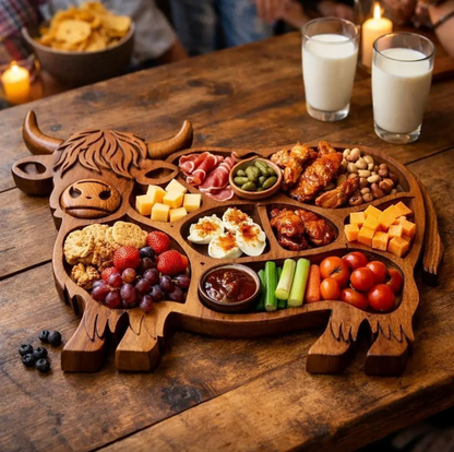 Rustic Cow Charcuterie Board