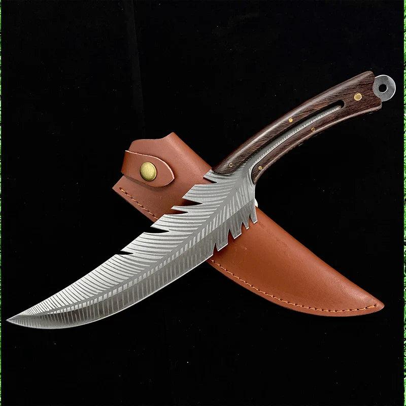 🔪Last Day 60% OFF🎁Viking Feather Knife with Sheath