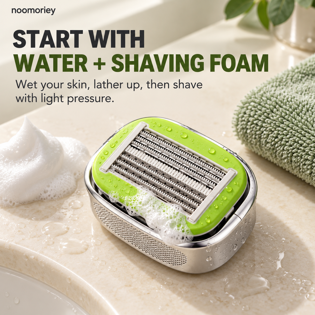 Portable Manual Body Shaver – Bidirectional Razor with Replaceable Blade
