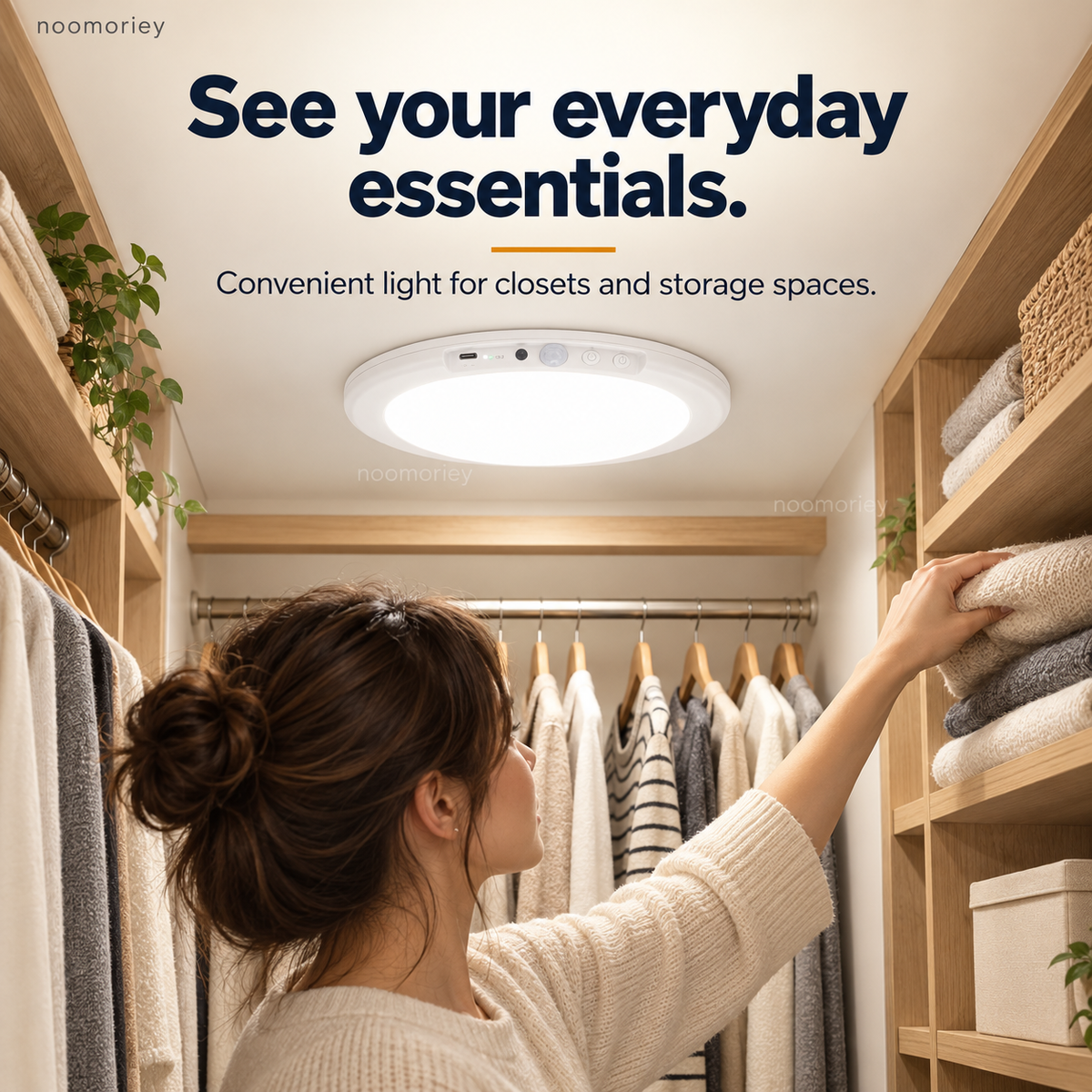 Rechargeable Motion Sensor Ceiling Lamp