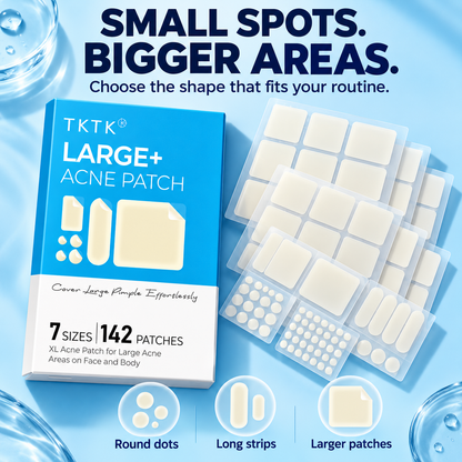 ✨ Hydrocolloid Pimple Patch Kit – 312/609 Patches, 7 Sizes for Small & Large Areas