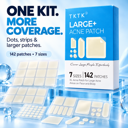 ✨ Hydrocolloid Pimple Patch Kit – 312/609 Patches, 7 Sizes for Small & Large Areas
