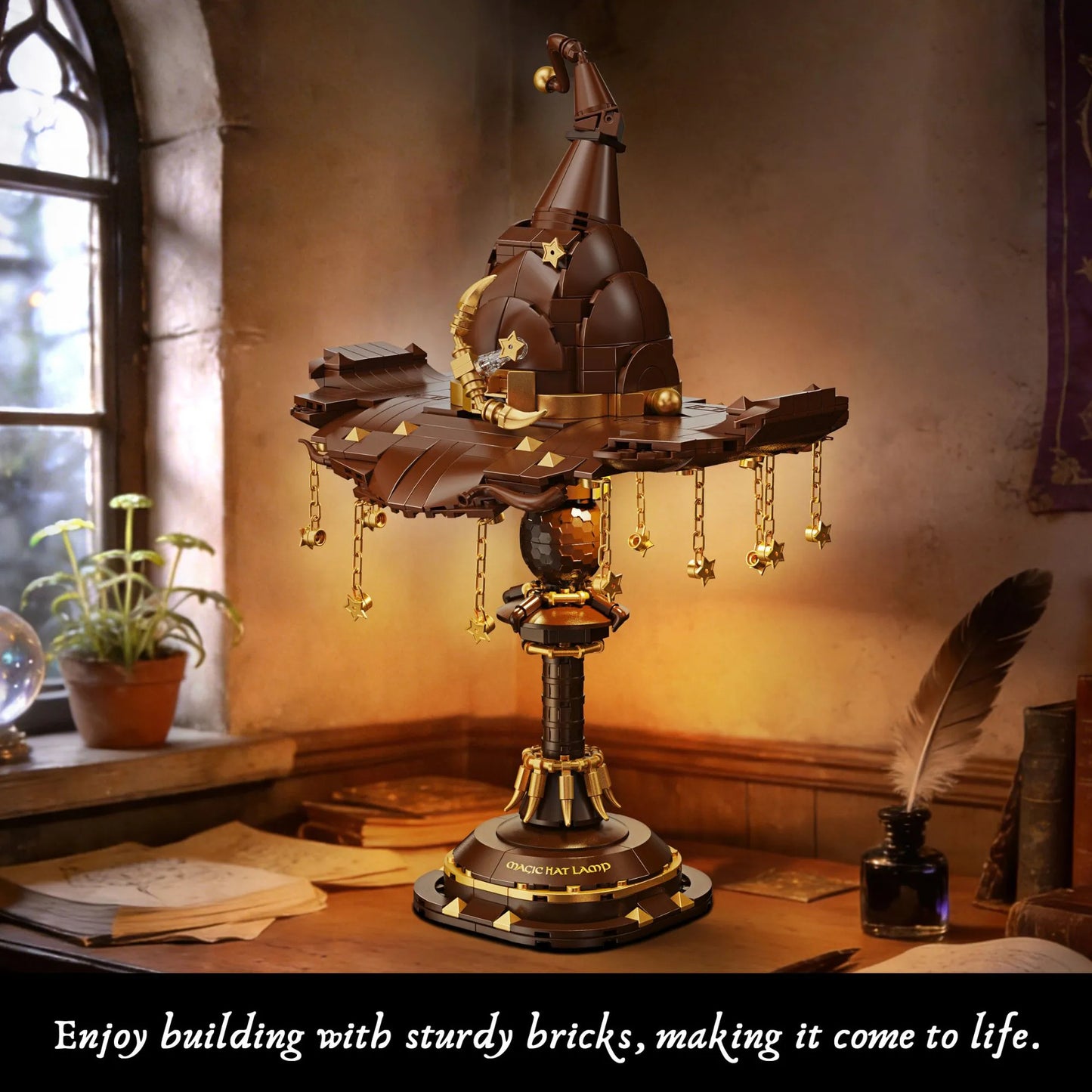 Magic Hat Building Blocks Desk Lamp