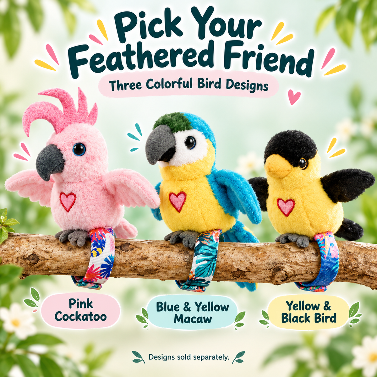 🦜 Interactive Talking Parrot Plush Toy – Fun Sound-Activated Pet Bird Companion
