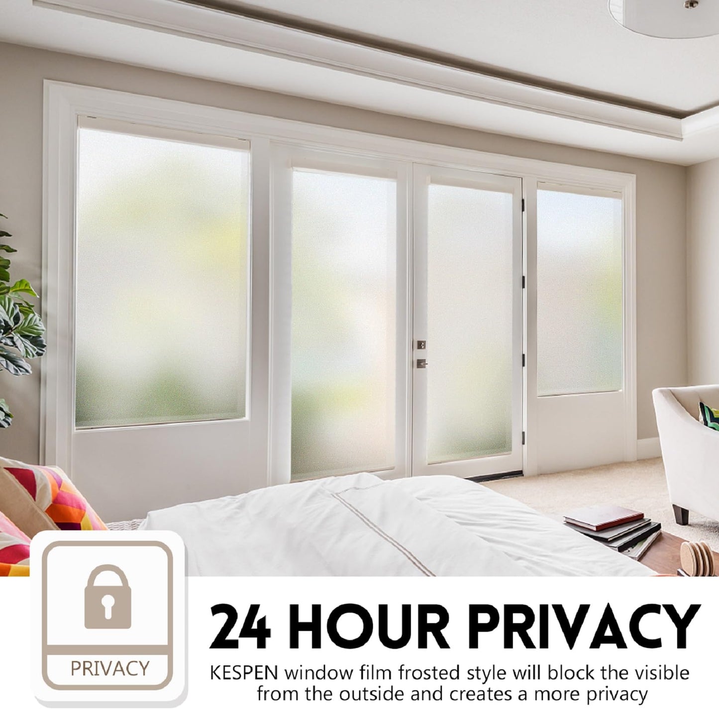 🪟 Window Privacy Film – Daytime Privacy, UV Protection & Heat Control