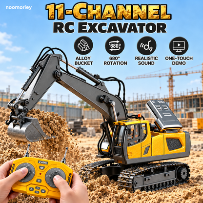 🚜2.4G Alloy RC Construction Team 1:20 Scale – 🏗️Big Remote Control Truck Fleet Toy for Boys (Free Shipping✈️)