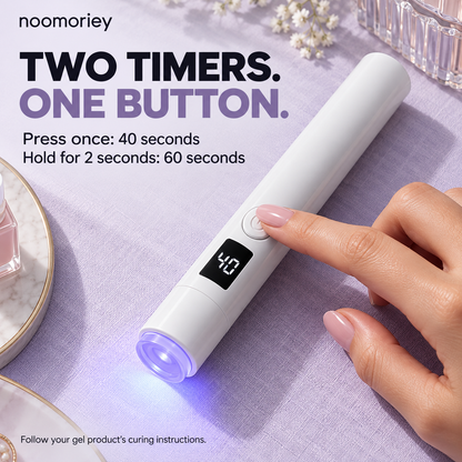 💅 Silicone Nail Art Stamper with LED Curing Light