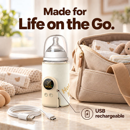 50% OFF TODAY🍼 Portable Baby Bottle Warmer – Warm Milk On the Go