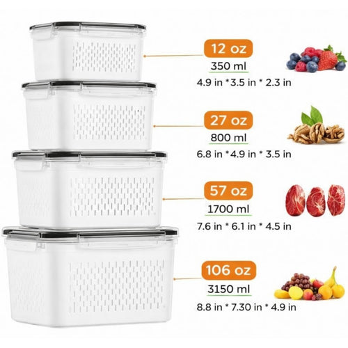 Selyn™ Fruit & Vegetable Storage Box Set (4-Count🍒🥝Free Shipping)