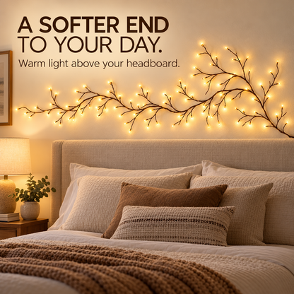 ✨ Warm LED Branch Lights with Remote – Shape Your Space, Set the Mood 🌿