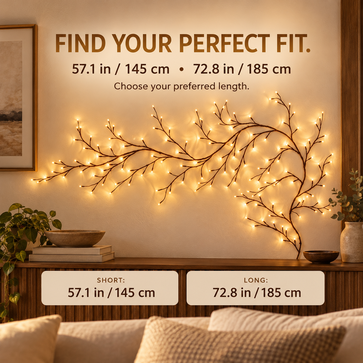 ✨ Warm LED Branch Lights with Remote – Shape Your Space, Set the Mood 🌿
