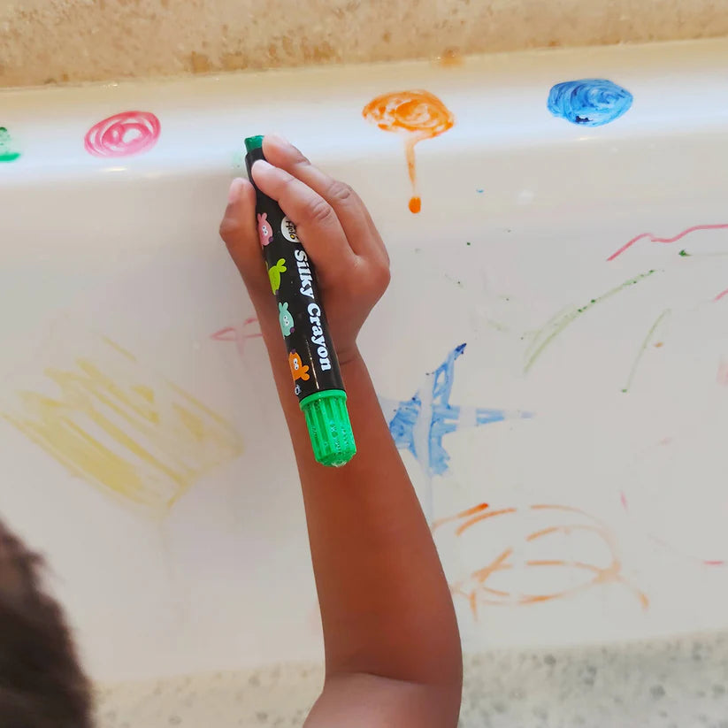BabyRoo Silky Washable Crayons 🎨🖍️✨ – Safe, Smooth & Easy to Clean!