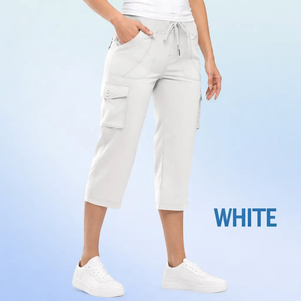 Women Cargo Capri Lightweight Hiking Cropped Pants