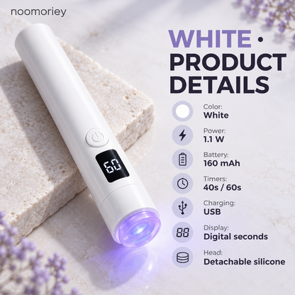 💅 Silicone Nail Art Stamper with LED Curing Light