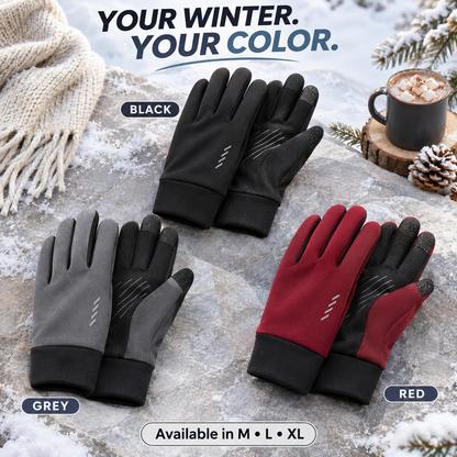 🧤 Unisex Winter Fashion Gloves – Warm Fleece-Lined, Touchscreen-Compatible & Anti-Slip ❄️📱