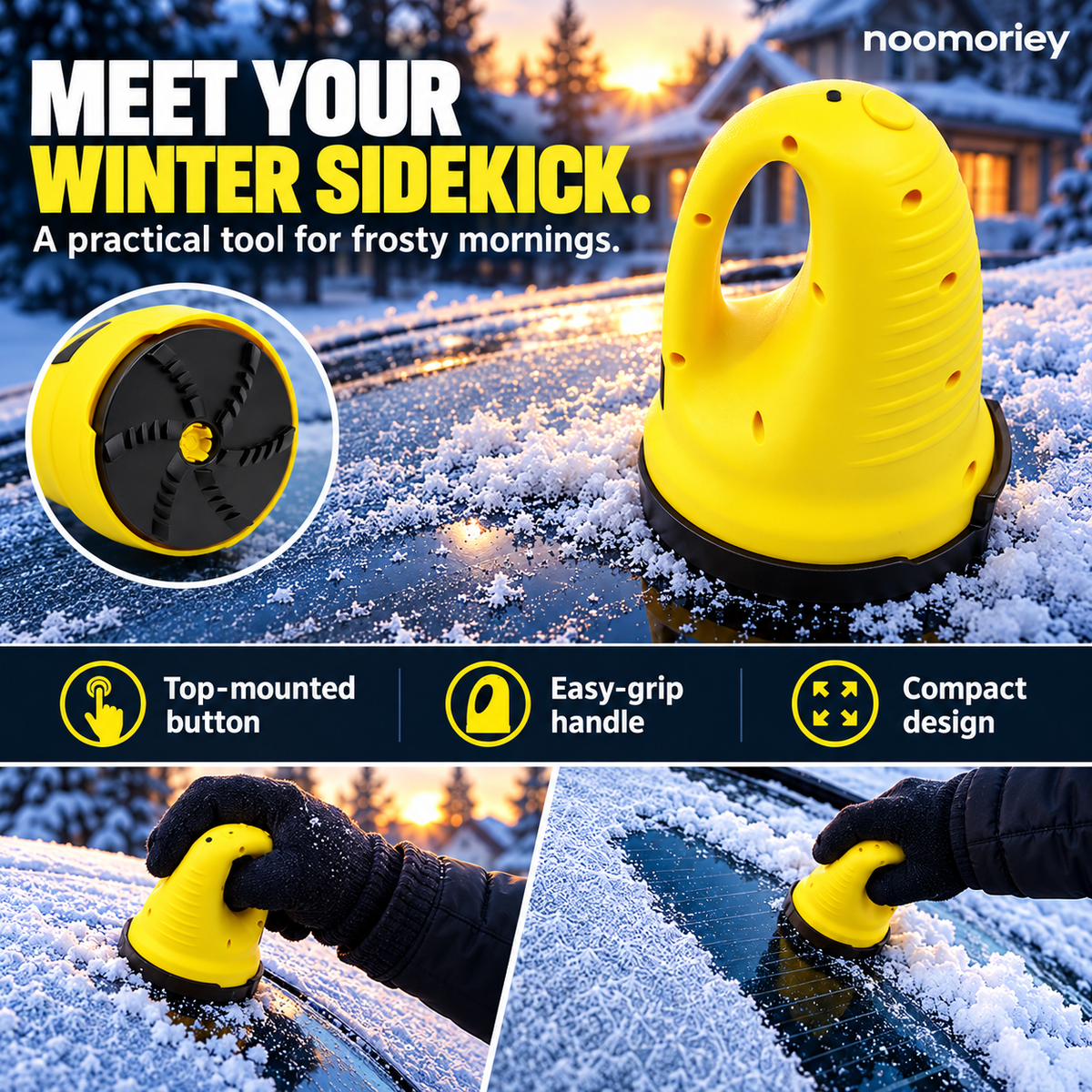 🚘🔥Cordless Electric Ice Scraper – Clear Frost, Drive with Confidence! ❄️