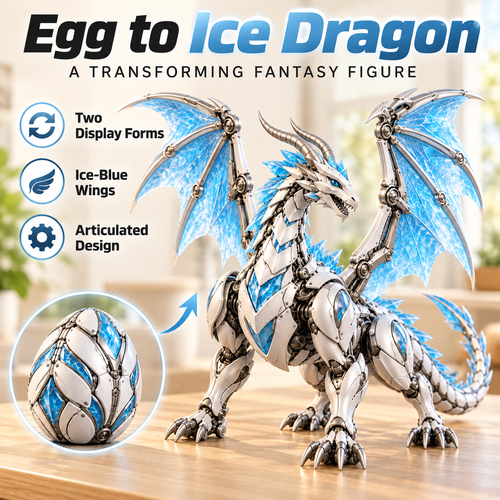🔥 HOT SALE 🥚🐉 2-in-1 Mythical Beast Transforming Egg Figure – 7 Fantasy Designs ✨