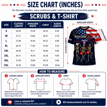 🇺🇸Funny Nurse Skeleton 4th of July Shirt – Patriotic Scrub Life Tee for RN CNA LPN