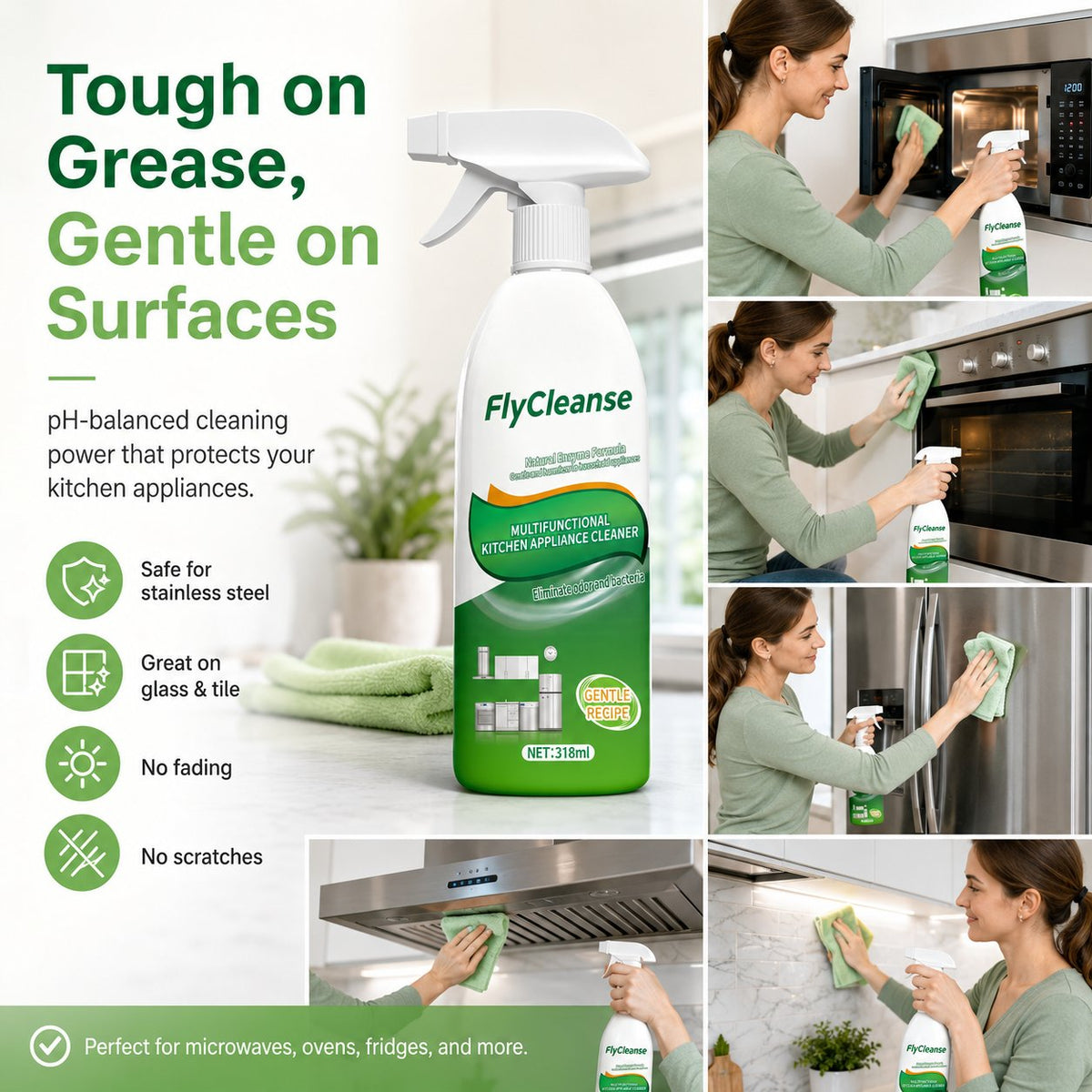 🎉🌿 Natural Enzyme Kitchen Spray